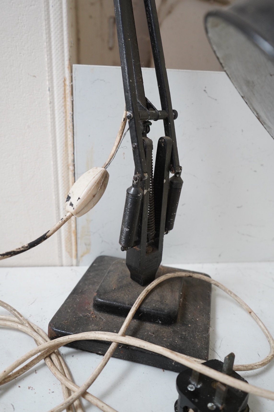 A vintage Herbert Terry anglepoise lamp